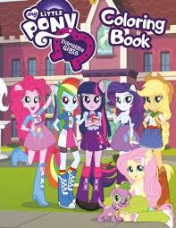 Printable coloring and activity pages are one way to keep the kids happy (or at least occupie. My Little Pony Equestria Girls Coloring Book Great 34 Illustrations For Kids By Yama Books