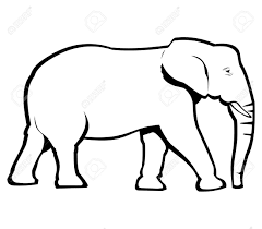 elephant outline royalty free cliparts vectors and stock illustration image 37363454 elephant outline