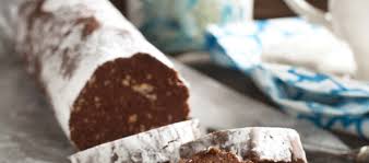 Salami Au Chocolat Une Recette Italienne Servi Avec Le Cafe Ou Le The Facile Original Et Gourmand Recette Saucisson Au Chocolat Recette Saucisson Au Chocolat Recette