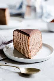 Chocolate Crepe Cake Anna Banana Co In 2020 Chocolate Crepes Crepe Cake Crepe Cake Recipe