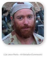 Tribute to Lance Corporal Jason Marks, killed in action in Afghanistan
