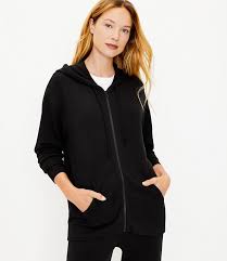 Lou Grey Signaturesoft Super Plush Zip Hoodie Loft