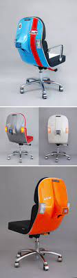 Vintage Vespa Parts Recontextualized As Sleek Modern Office Furniture Vespa Vintage Office Furniture Modern Vintage Furniture