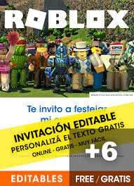 Compre 4 12t ninos ninos ninas roblox impreso 100 algodon camisetas. 6 Invitaciones De Roblox Gratis Free Para Editar Personalizar E Imprimir Invitaciones Editables Gratis