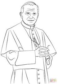 Chcemy go słuchać i wspierać. 18 Jan Pawel Ii Ideas Kolorowanki Kolorowanka Religia
