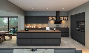 Especially your refrigerator, since it occupies the highest space use light colours for furniture and cabinets because darker colours make it look shabby and small. Matt Grey Kitchen Kitchendesignglasgow Modern Grey Kitchen Grey Kitchen Designs Contemporary Kitchen Design