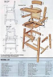 Wooden High Chair Plans Children S Furniture Plans Woodworking Plans Diy Wooden High Chairs Kids Furniture Plans