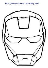 masque iron man a imprimer coloriage brawl stars gratuit