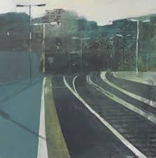 Leaving Town Hastings Rail Station Looking West 2013 Acrylic Painting By Julian Sutherland Beatson Street Painting Landscape Paintings Landscape