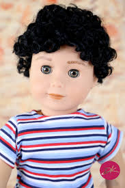 Custom 18 Inch Doll Wig Modacrylic Curly Black Doll of a Kind Fits Most 18"  Doll Doll Wig Replacement Og Wig American Doll AG Doll Wig