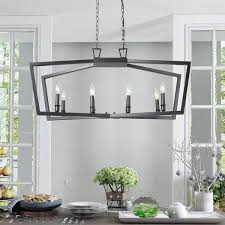 Shop Modern Statement Island Chandeliers 8 Lights Black Candle Pendant Lighting Fixture For Kitchen L37 Xw13 Xh17 On Sale Overstock 30825462