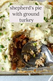 Shepherd S Pie With Ground Turkey Parsley And Icing Recipe In 2020 Ground Turkey Recipes Healthy Shepherds Pie Healthy Pie Recipes