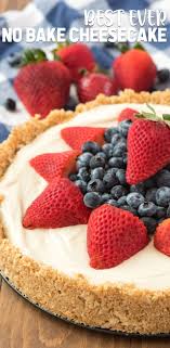 The Best No Bake Cheesecake Recipe Crazy For Crust Recipe Best No Bake Cheesecake Fun Cheesecake Recipes Baked Cheesecake Recipe