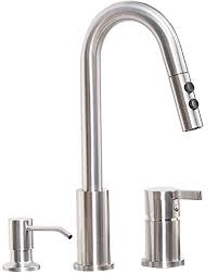 Walmart.com has been visited by 1m+ users in the past month New 2 3 Hole Kitchen Sink Faucet Pull Down Sprayer Soap Dispenser Brushed Nickel Ebay