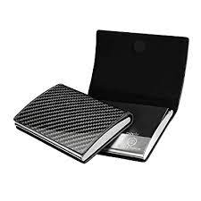Carbon fiber business cards unique and the black card finish gives a great premium look to your personality. Buy Business Card Holder Monocarbon Real Carbon Fiber Business Card Case With Magnetic Flip Fashion Business Card Wallet For Men Lightweight And Portable Glossy Online In Indonesia B0969rbccc