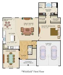 The 2 story floor plan includes 4 bedrooms and 3 full bathrooms. Whitfield Custom Homes Savannah Ga Konter Quality Homes