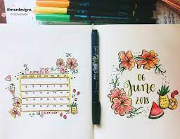 There are so many pretty ways to add floral designs and details to your journal, including learning how to draw flower doodles, and we have collected. Just Another June Cover Addicted To Drawing These Flowers Bulletjournal