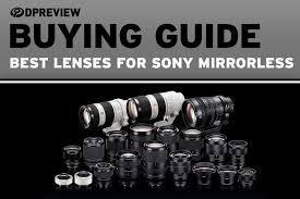 buying guide the best lenses for sony mirrorless cameras