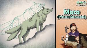 Moro is very wise and is keen to the tricks of mankind. How To Draw Moro Princess Mononoke Mink S Tutorials Youtube