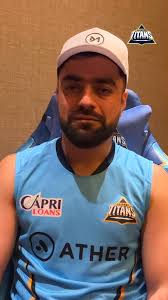 Dear #TitansFAM, Rashid Khan has a special 💌 for you 💙, #AavaDe