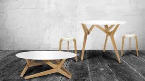 Mesa De Centro Y Mesa De Comedor En Un Solo Mueble Transformable Boulon Blanc Mesa De Centro Convertible Mesas De Centro Redondas Muebles