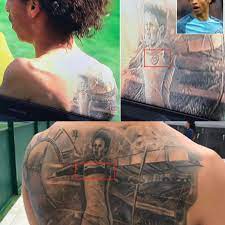 Phil foden was largely kept out of the game by scotland's andy robertson. Sane Removed City Crest Tattoo Mcfc