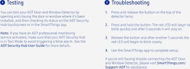 Adt door and window detector edit. 00161 Door Window Sensor User Manual Nortek Security Control