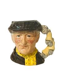 Royal Doulton Toby Mug Jug Cup Bust Figurine England 1986 Pearly King  Stanley