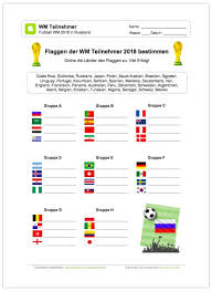 Ausmalbilder malvorlagen flaggen kostenlos zum ausdrucken. Neu Ein Kostenloses Arbeitsblatt Zur Fussball Wm 2018 In Russland Sollen Die Schuler Die Flaggen Der Teilnehmer Er Kostenlose Arbeitsblatter Fussball Wm Wm 2018
