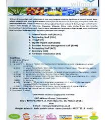 Check spelling or type a new query. Lowongan Kerja Medan Terbaru Agustus 2019 Di Pt Wilmar Group Medanloker Com Lowongan Kerja Medan