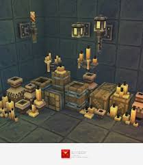 Low Poly 3d Pixel Dungeon Deco Set 01 3d Pixel Low Poly Game Level Design