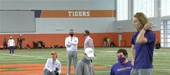 Trevor lawrence grinned as his pro day workout came to a close. Trevor Lawrence Reacts To Urban Meyer At His Pro Day