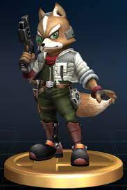 Fox Fox Mccloud Star Fox Super Smash Bros Super Smash Brothers Trophy Star Fox Fox Mccloud Super Smash Brothers