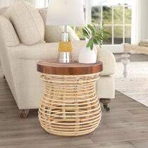 Wicker and rattan end tables. Seagrass Rattan End Tables Wayfair