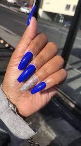 For Live Pins Follow Victxoriaaa Blue Acrylic Nails Royal Blue Nails Shiny Nails Designs