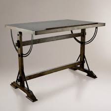 Drafting Desk World Market Adjustable Height Work Table Drafting Desk Desk
