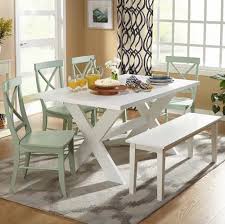 White is a great color for dining rooms — not only does it act as the perfect backdrop to colorful dishes and table linens it reflects the light to make the whole room look more open and welcoming. 10 Adorable White Dining Room Sets For Sale For Home Improvement