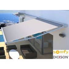 Store banne toile acrylique 300g. Store Coffre 4800 X 3000 Electrique Somfy Radio Io Kalytea