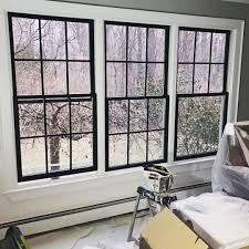 Paint Sleek And Modern Black Windows Are One Of My Favorite Current Design Trends However Cost Black Window Trims Interior Window Trim Interior Windows