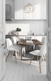 The color scheme of the scandinavian design and in this case, the scandinavian kitchen interior design is dominated by the white color but it is often contrasted by black details, or accompanied by pastel versions of the red, yellow, blue and green color. Scandinavian Kitchens Ideas Inspiration Interior Hem Inredning Matsalsbord