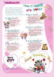 A quiz all about the 14 february and celebrating st valentine's day. English Exercises The Origin Of St Valentine S Day