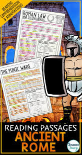 Ancient Rome Worksheets Reading Comprehension Passages Questions And Annotations This Resource Is Designed For An Ancien Reading Passages Ancient Rome Rome