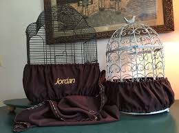 Bird Cage Seed Catcher Ebay Details About Handcrafted Brown Fabric Bird Cage Seed Catcher Skirt Guard Or Cover Xs Xxl Fabric Birds Bird Cage Birds