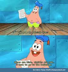Patrick S Poem Spongebob Quotes Spongebob Funny Spongebob
