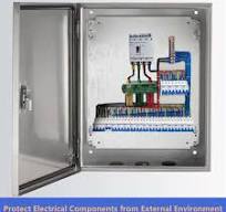 304 Stainless Steel Electrical Box 20'' x 16'' x 8'' Indoor/Outdoor  Electrical Enclosure Box 20" H x 16" W x 8" D with Mounting Plate  Weatherproof ...