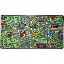 Hot wheels® drift interactive rugget your little one geared up for a good time with this hot wheels interactive rug. Amazon Com Kids Carpet Playmat Rug Fun Carpet City Map For Hot Wheels Track Racing And Toys Floor Mats For Cars For Toddler Boys Bedroom Playroom Living Room Game Play Mat