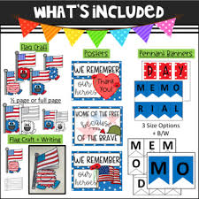 Memorial day flag roll & cover game. Memorial Day Bulletin Board Set Door Decor By Vilena Hamilton Tpt
