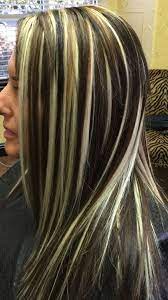 Chunky Hilites Lowlight Extensions Blonde Highlights On Dark Hair Blonde Brown Hair Color Gray Hair Highlights