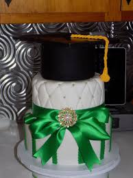 Green And Gold Graduation On Cake Central Gold Graduation Party Gold Graduation Green Graduation Party