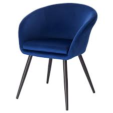 Sold by tekcom shop usa. Eugad 1x Dining Room Chair Kitchen Side Chair For Bedroom Living Room Blue Velvet Dining Chair With Arms Rest Back Support Metal Legs 0623by 1 Buy Online In Grenada At Grenada Desertcart Com Productid